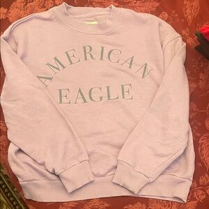 American Eagle Outfitters Light Purple Crew Neck Sweater